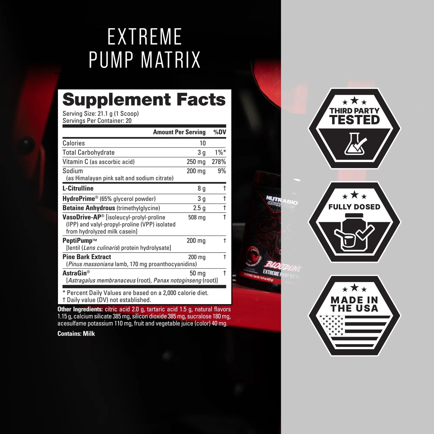 Nutrabio – Unbound Bloodline BLOOD MOON CHERRY 20 Servings