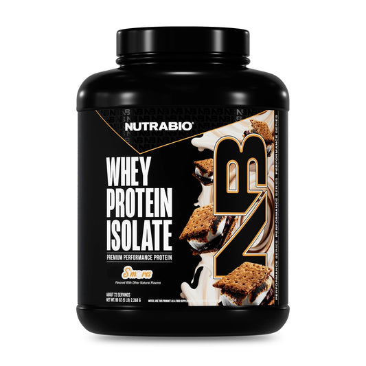 Nutrabio – Whey Protein Isolate S'MORES 5lbs