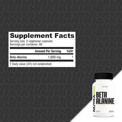 Nutrabio – BETA ALANINE 120CAPS