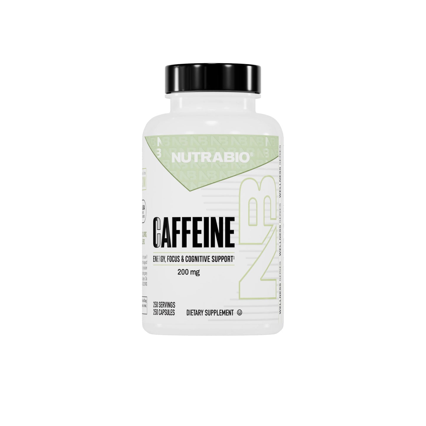 Nutrabio - Caffeine (200mg) 250 VCAPS
