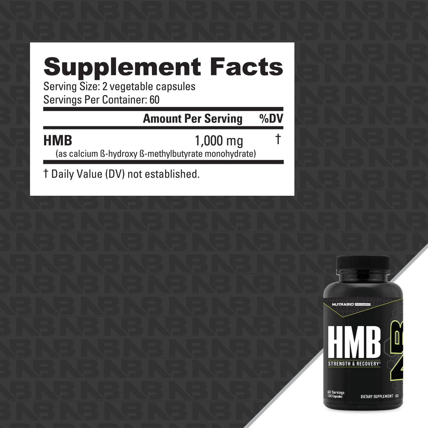 Nutrabio - HMB 1000mg 120VCaps