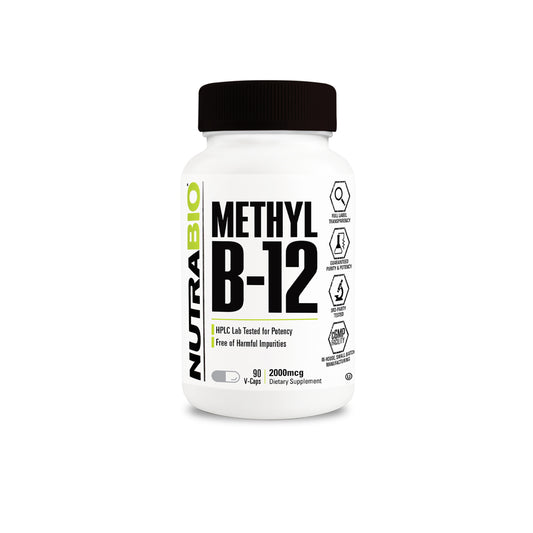 Nutrabio - Methyl B-12 (2000mcg) 90 Vegetable Capsules