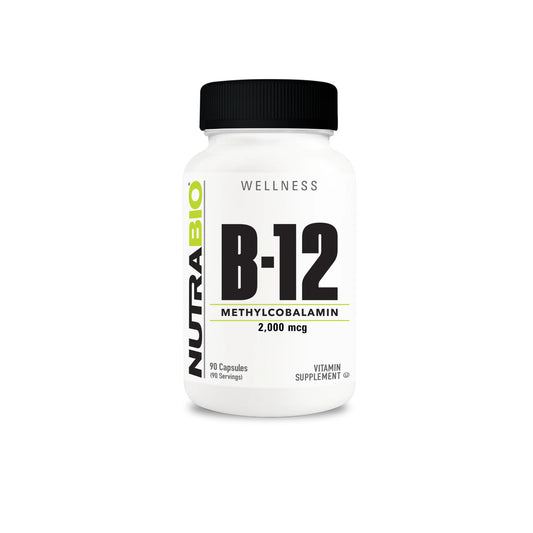 Nutrabio - Methyl B-12 (2000mcg) 90 Vegetable Capsules (8/1/26 Exp)