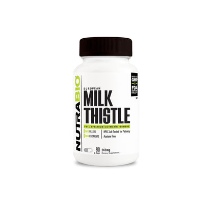 Nutrabio – Milk Thistle 241mg 90 Vegetable Capsules (12/1/25 Exp)