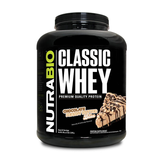 Nutrabio – Classic Whey CHOCOLATE PEANUT BUTTER BLISS 5lbs