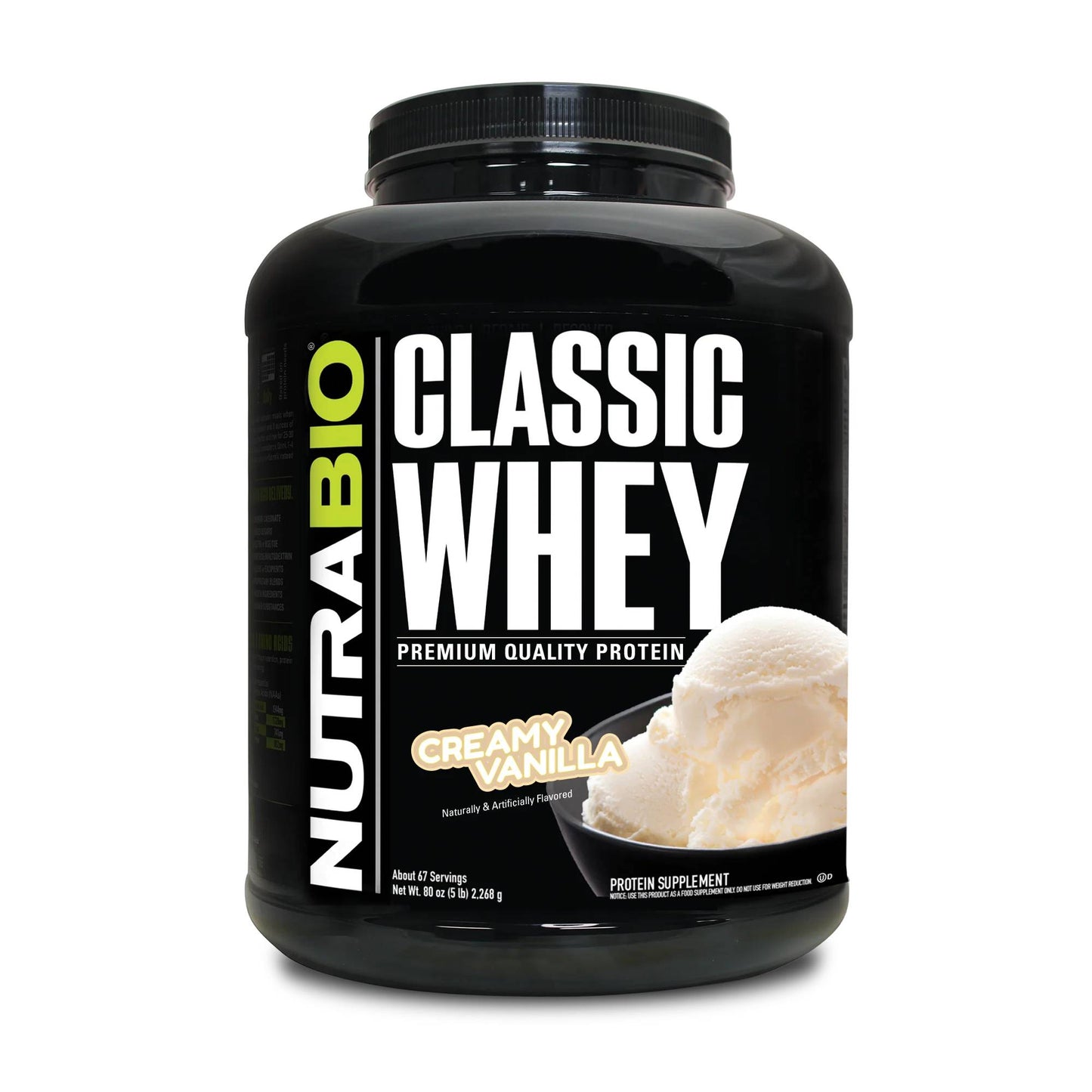Nutrabio – Classic Whey CREAMY VANILLA 5lbs