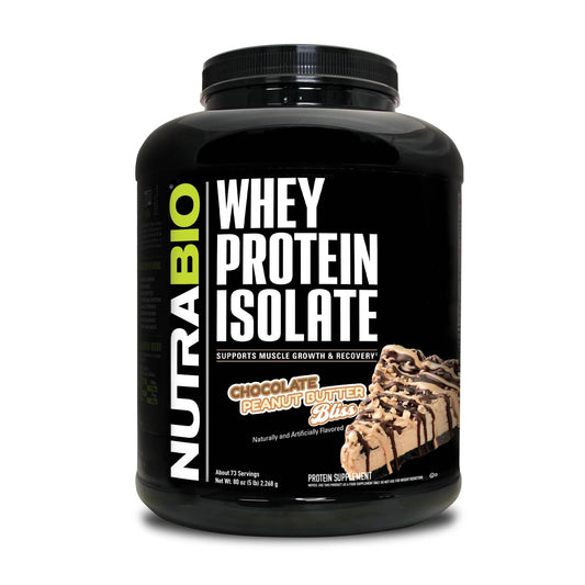 Nutrabio – Whey Protein Isolate CHOCOLATE PEANUT BUTTER BLISS 5lbs