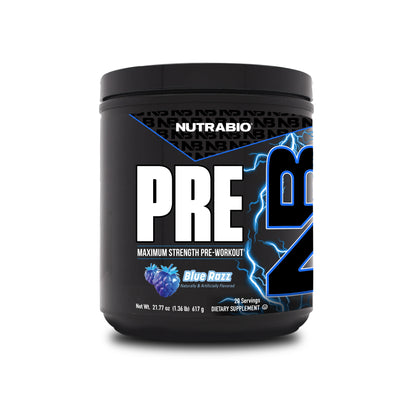 Nutrabio - PRE-Workout BLUE RASPBERRY 20 Servings
