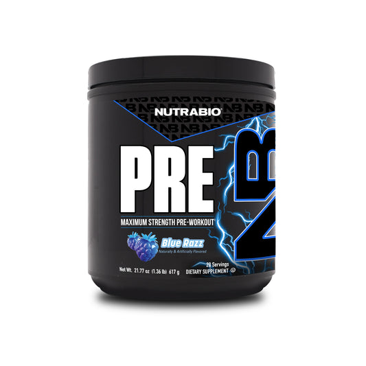 Nutrabio - PRE-Workout BLUE RASPBERRY 20 Servings