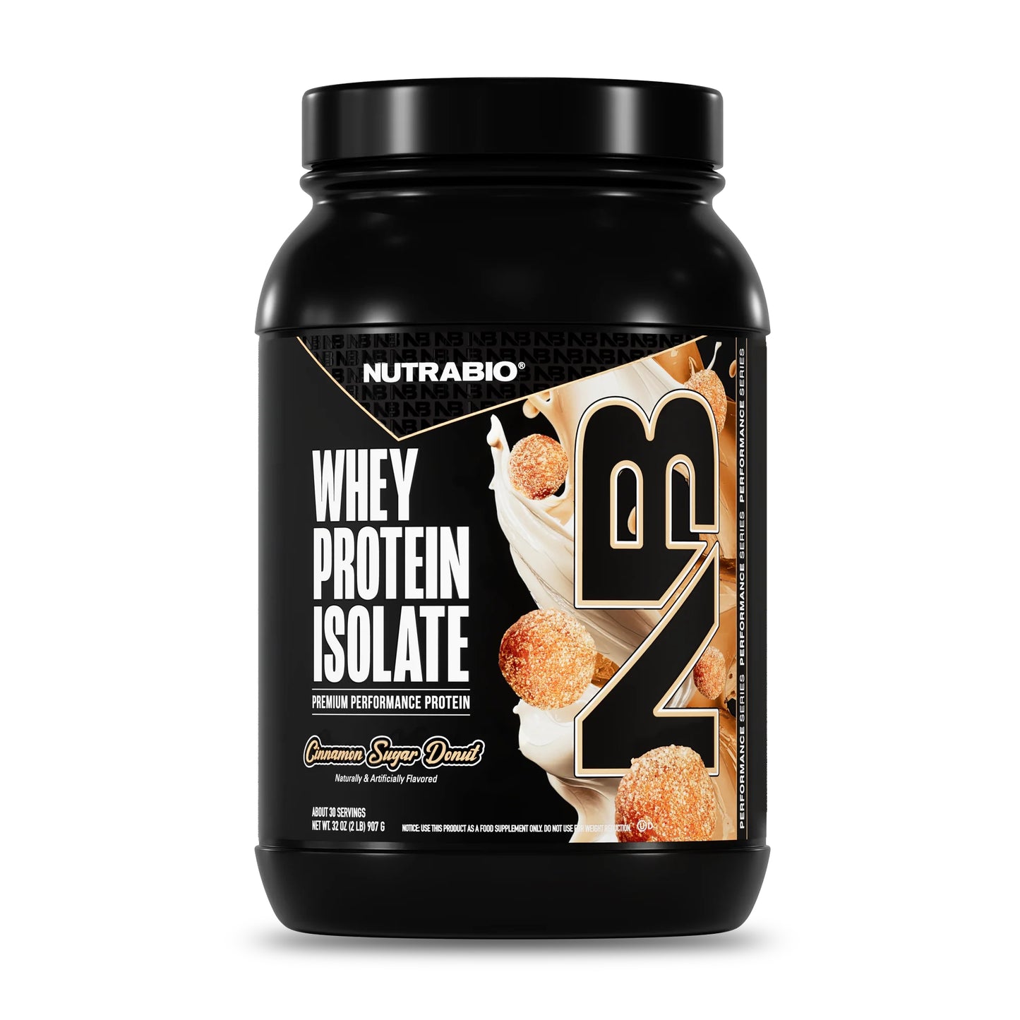 Nutrabio – Whey Protein Isolate CINNAMON SUGAR DONUT 2lbs