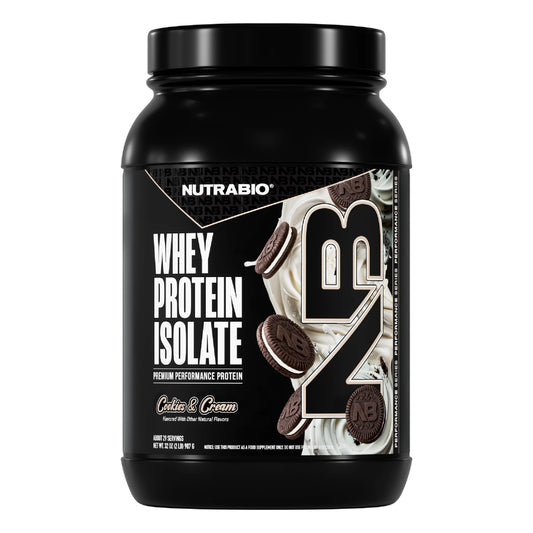 Nutrabio – Whey Protein Isolate COOKIES & CREAM 2lbs