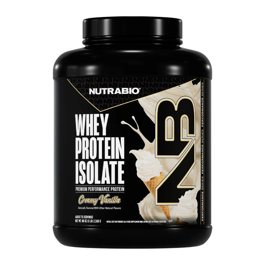 Nutrabio – Whey Protein Isolate CREAMY VANILLA 5lbs