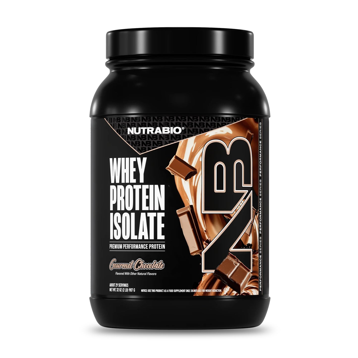 Nutrabio – Whey Protein Isolate GOURMET CHOCOLATE 2lbs