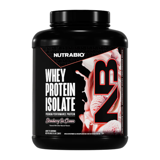 Nutrabio – Whey Protein Isolate STRAWBERRY ICE CREAM 5lbs