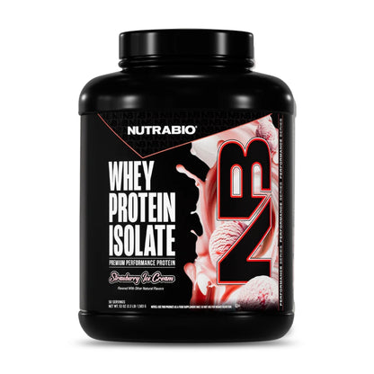 Nutrabio – Whey Protein Isolate STRAWBERRY ICE CREAM 5lbs