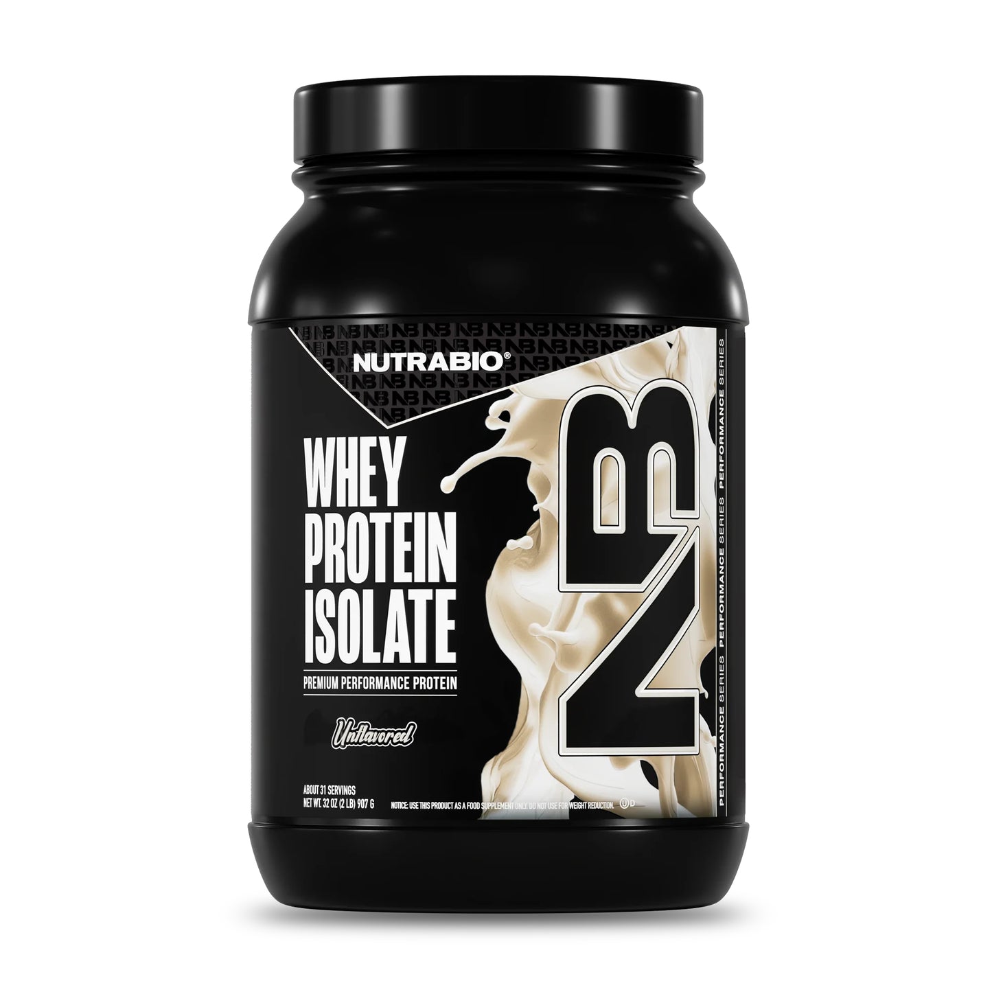 Nutrabio – Whey Protein Isolate UNFLAVORED 2lbs