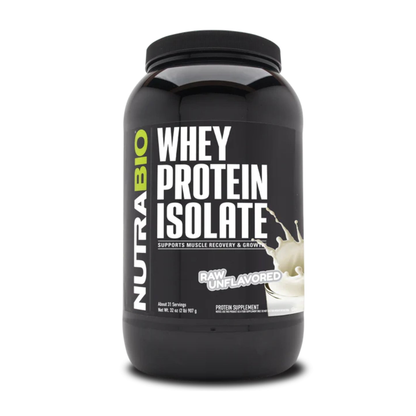 Nutrabio – Whey Protein Isolate UNFLAVORED 2lbs