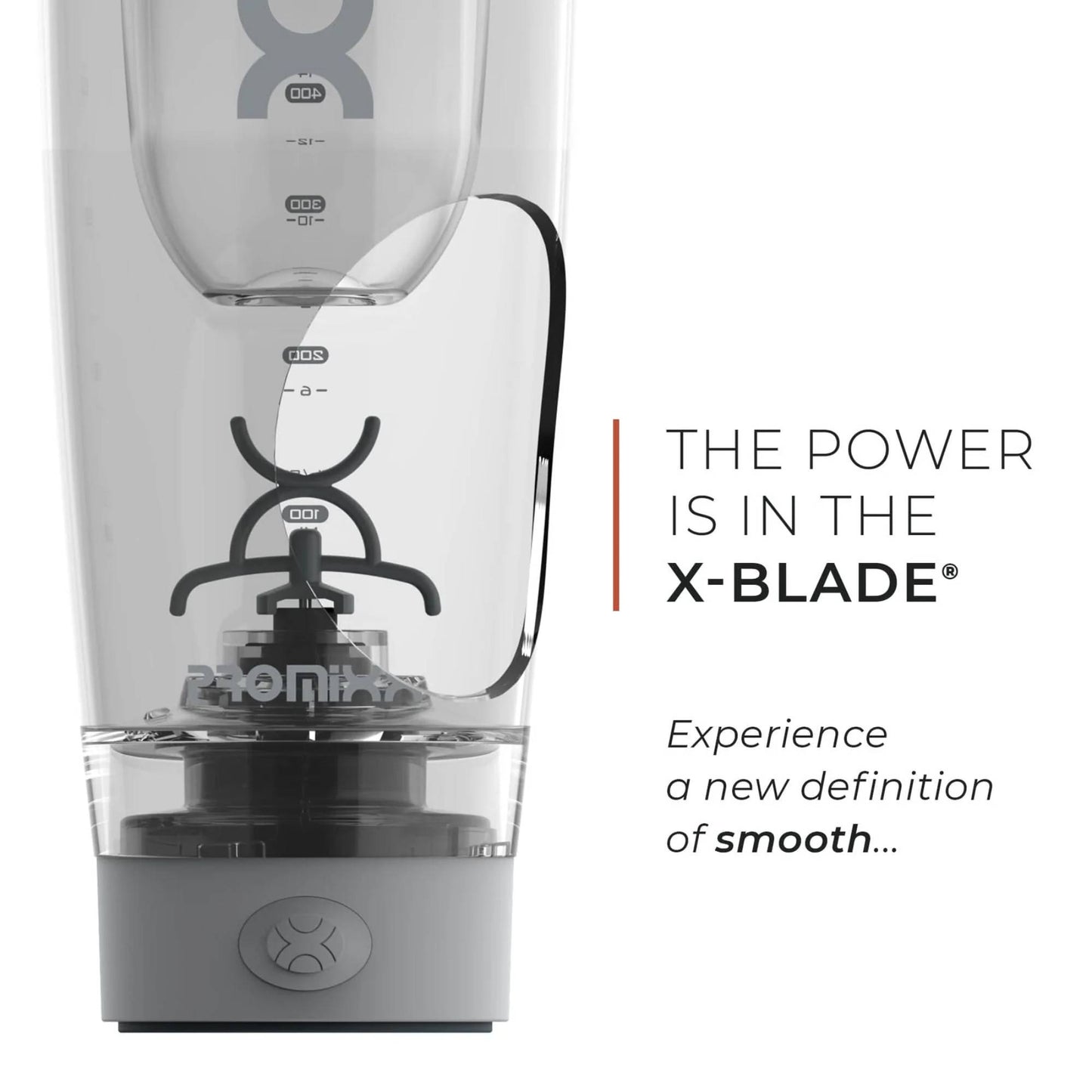 Promixx - PRO Electric Shaker GRAPHITE GRAY w/ Orange 600ml