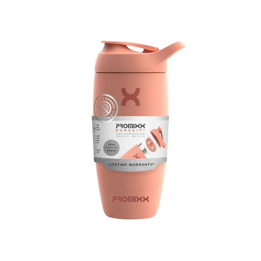 Promixx - Pursuit Insulated Stainless Steel Shaker Bottle CORAL PINK 550ml