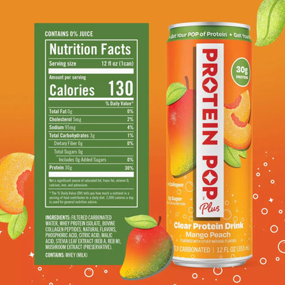 Protein Pop - Plus MANGO PEACH 355ml