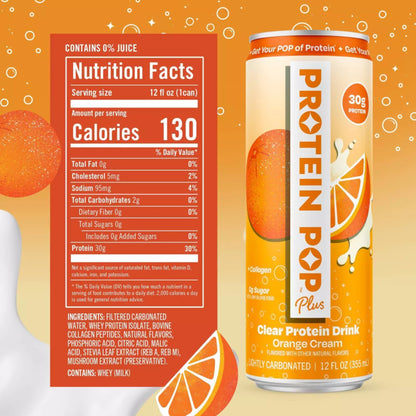 Protein Pop - Plus ORANGE CREAM 355ml