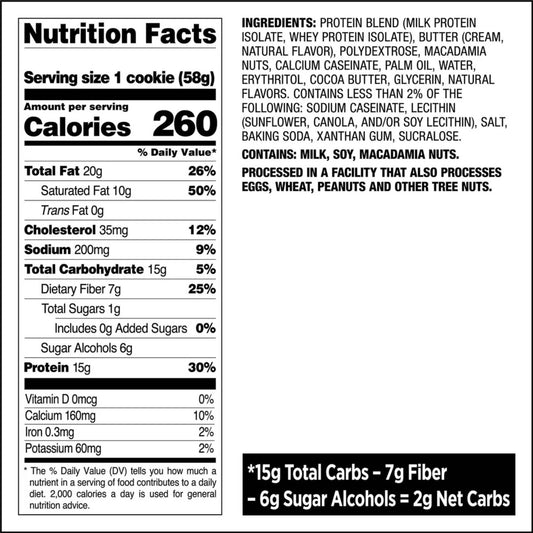 Quest Nutrition – COOKIE WHITE CHOCOLATE MACADAMIA