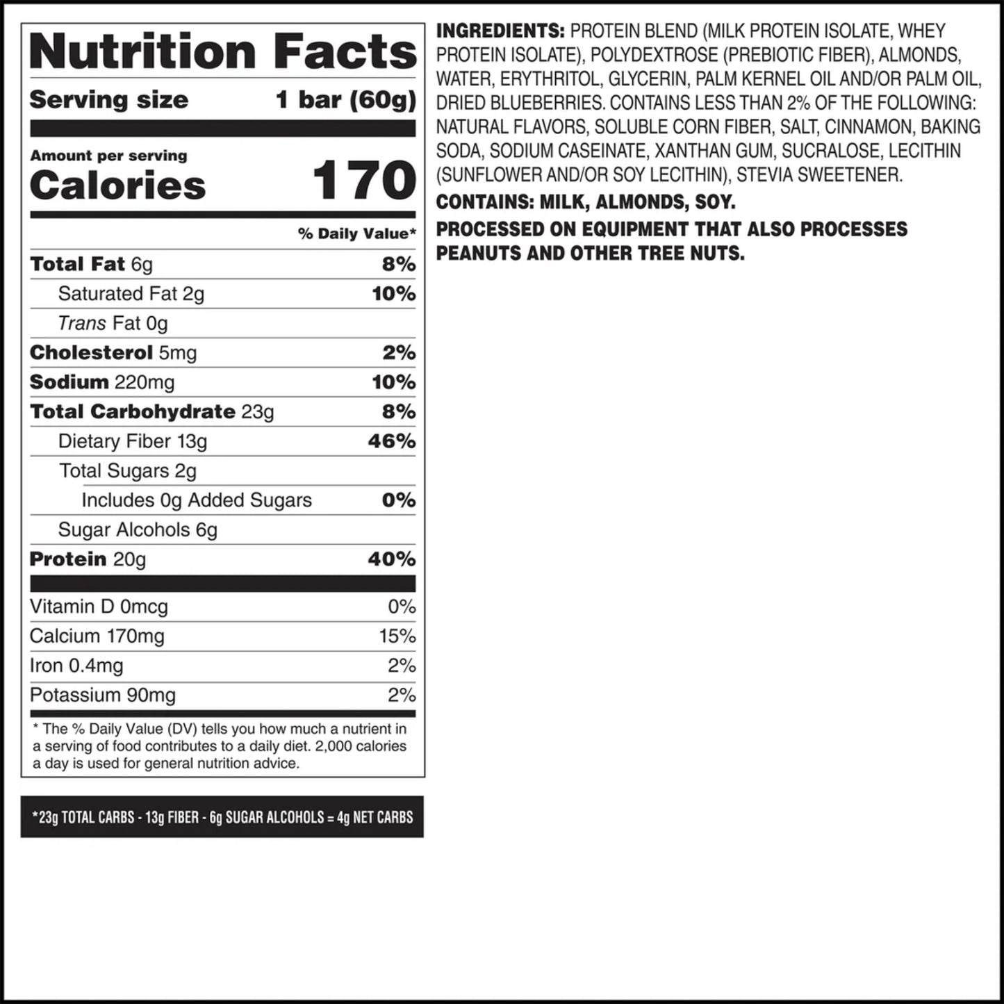 Quest Nutrition – Protein Bar BLUEBERRY MUFFIN