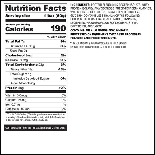 Quest Nutrition – Protein Bar OATMEAL CHOCOLATE CHIP