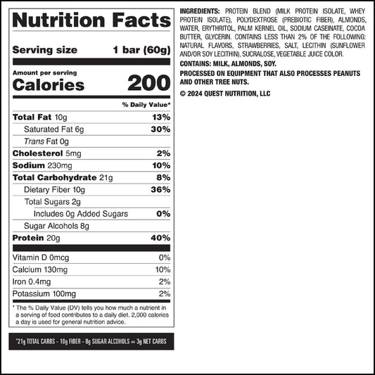 Quest Nutrition – Protein Bar STRAWBERRY SHORTCAKE