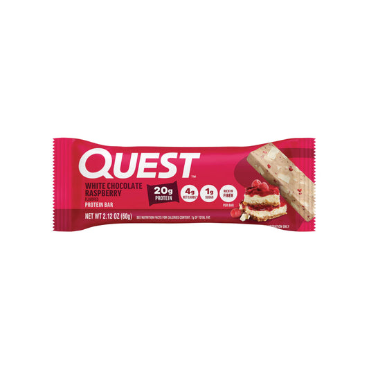 Quest Nutrition – Protein Bar WHITE CHOCOLATE RASPBERRY