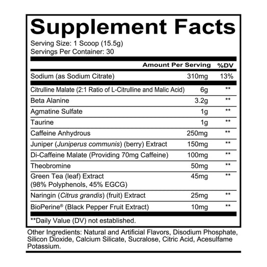 RedCon1 – Total War Pre-Workout TROPICAL PEACH CANDY