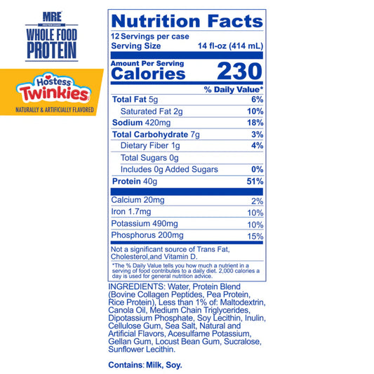 RedCon1 – MRE Whole Food Protein RTD HOSTESS TWINKIES 414ML