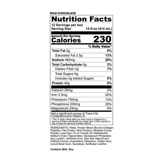 RedCon1 – MRE Whole Food Protein RTD MILK CHOCOLATE 414ML