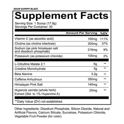 RedCon1 – Total War Reloaded Pre-Workout SOUR GUMMY BLAST