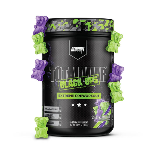 RedCon1 – Total War Black Ops Extreme Pre-Workout SOUR GUMMY BEAR