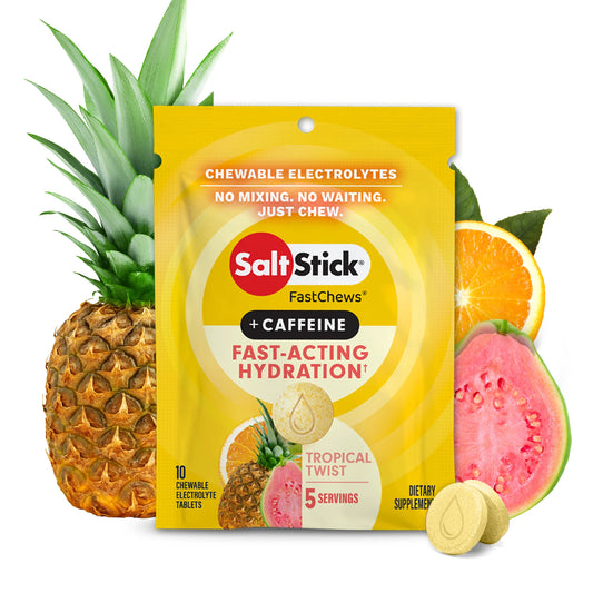 SaltStick - FastChews TROPICAL TWIST + CAFFEINE 10ct
