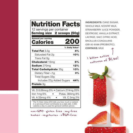 Skratch Labs - Recovery Sport Drink Mix STRAWBERRIES + CREAM 600g (9/19/25 Exp)