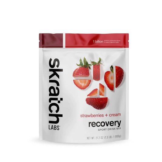 Skratch Labs - Recovery Sport Drink Mix STRAWBERRIES + CREAM 600g (9/19/25 Exp)
