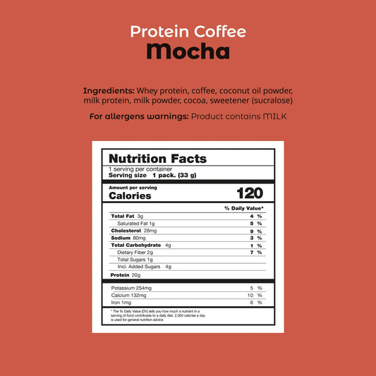 Smarter Snacks - Protein Hot-Iced Coffee MOCHA 33G