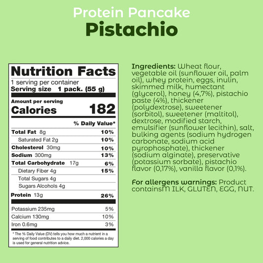 Smarter Snacks - Protein Pancakes PISTACHIO CREAM