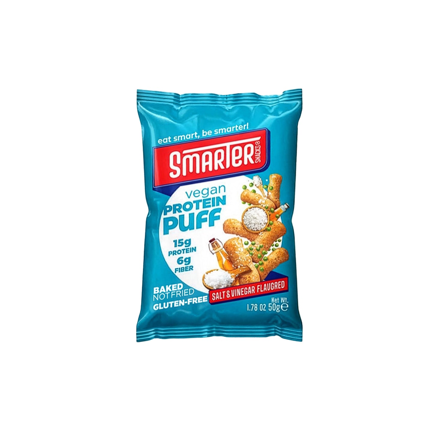 Smarter Snacks - Vegan Protein Puff SALT & VINEGAR