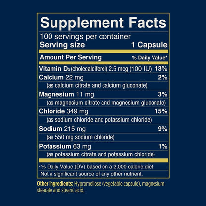 SaltStick - BUFFERED ELECTROLYTE SALTS 100vcaps