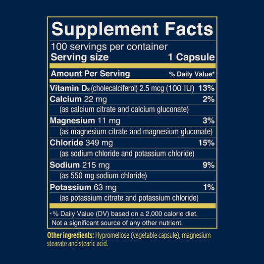 SaltStick - BUFFERED ELECTROLYTE SALTS 100vcaps