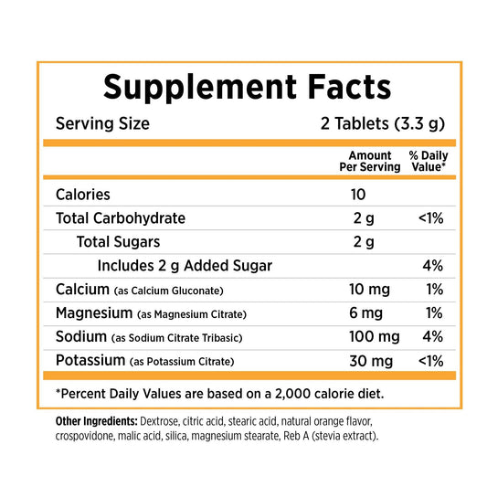SaltStick - FastChews TART ORANGE 10ct