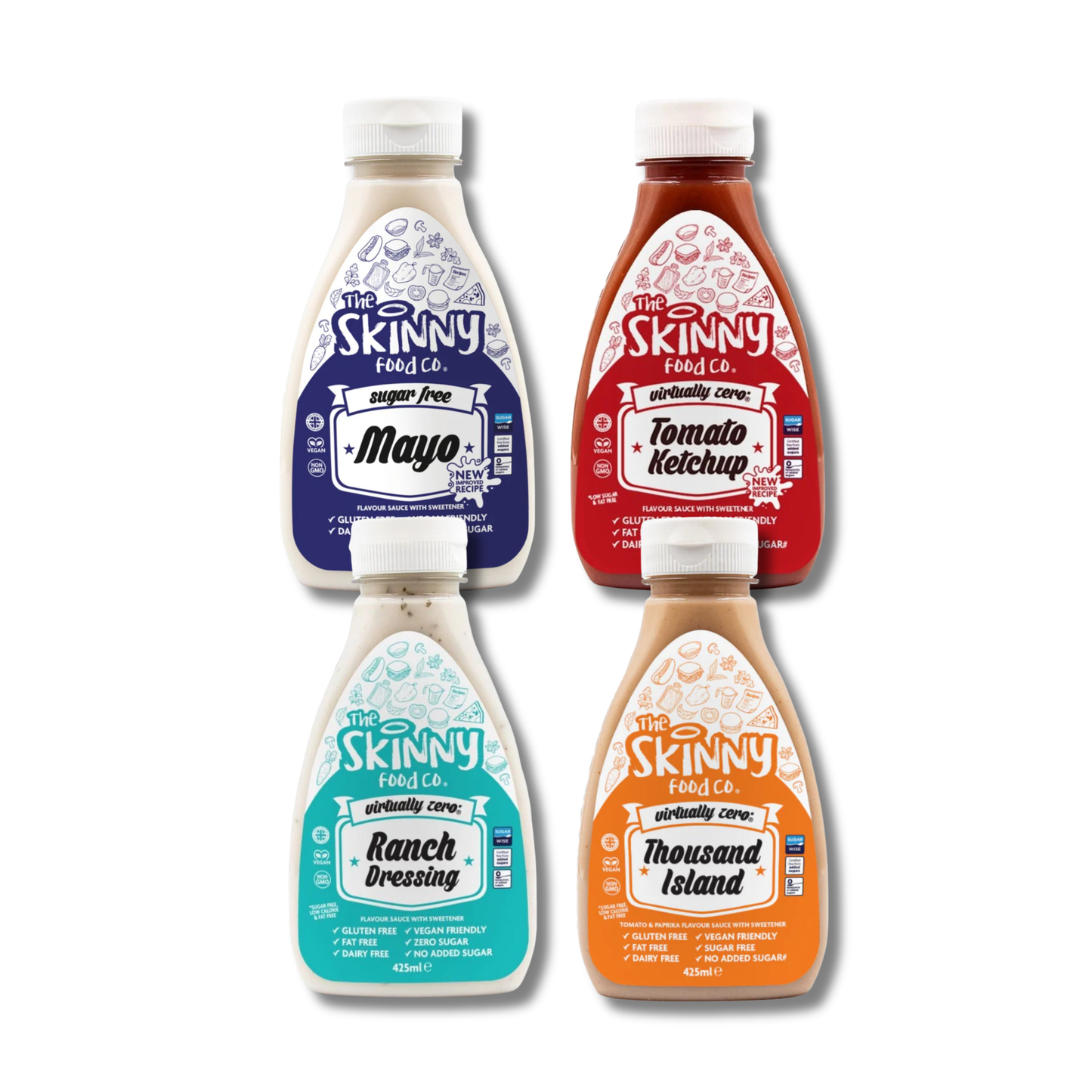 Skinny Co. Sauces Everyday Favorites (4pcs) - 425ML