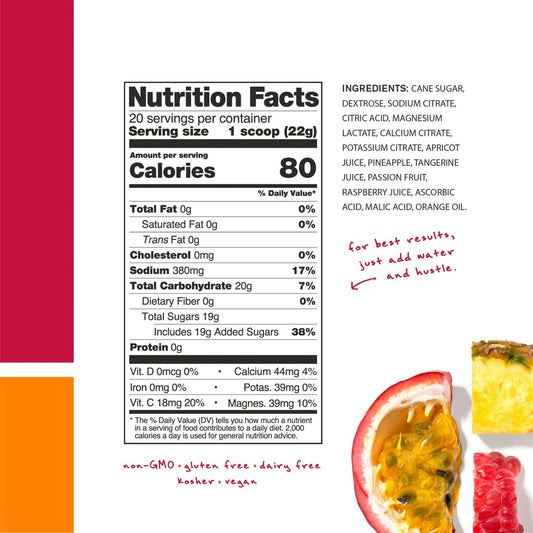 Skratch Labs – Hydration Sports Drink Mix FRUIT PUNCH 22g