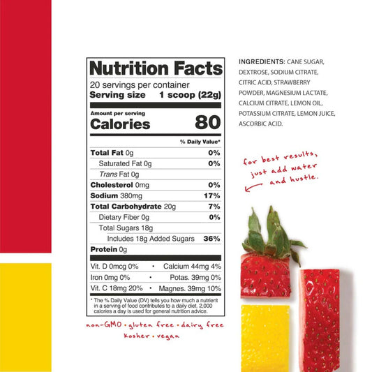Skratch Labs – Hydration Sports Drink Mix STRAWBERRY LEMONADE 22g