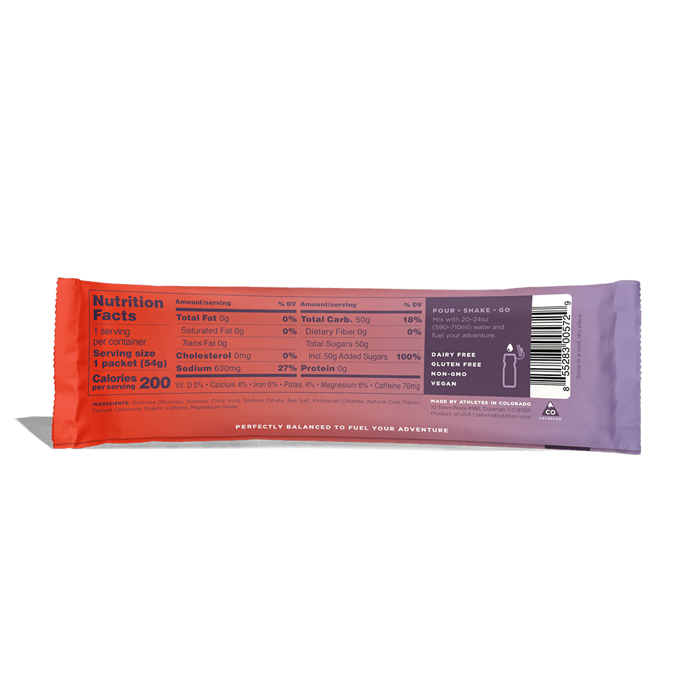 TAILWIND - ENDURANCE FUEL COLA CAFFEINATED 54G
