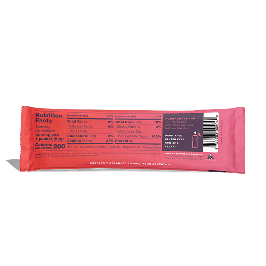 TAILWIND - ENDURANCE FUEL RASPBERRY CAFFEINATED 54G