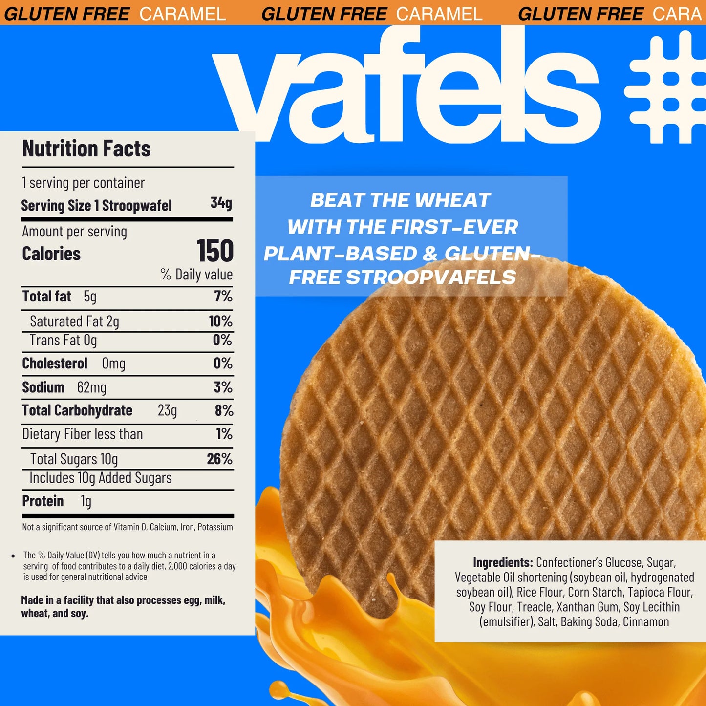Vafels – Caramel Gluten Free Stroopvafels